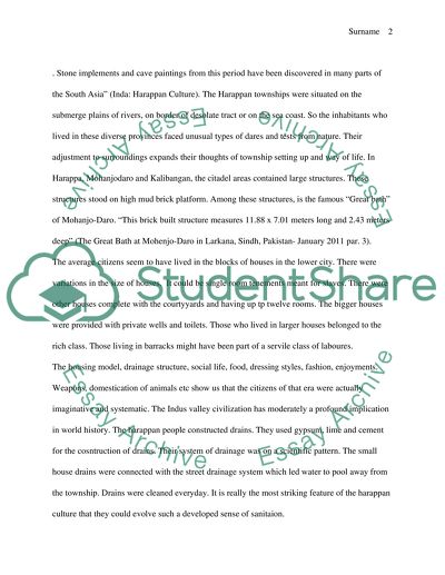 The history of ancient India. Harppan Culture