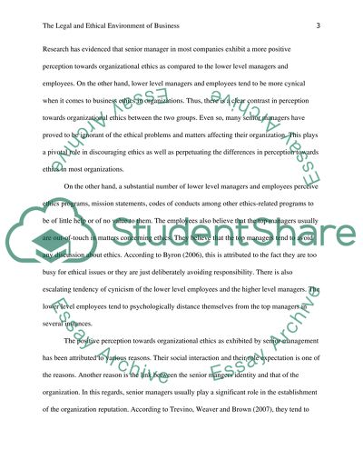 The Legal and Ethical Environment of Business