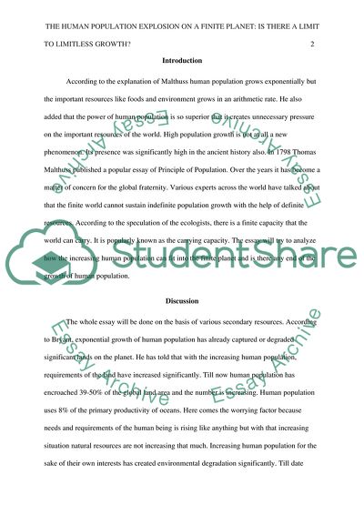 The Human Population Explosion on a Finite Planet