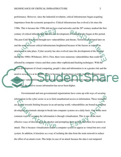 Significance of Critical Infrastructure