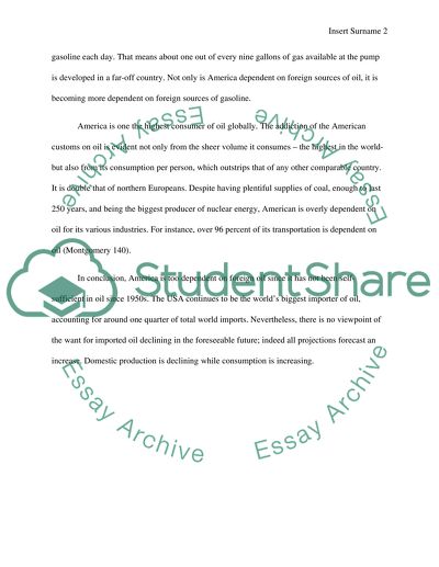 Are Americans too Dependent on Foreign Oil