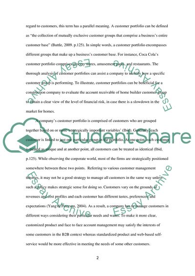 Significance Of Customer Portfolio Management In Modern Business Environment