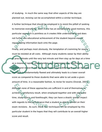 Examination skills- preparation and technique