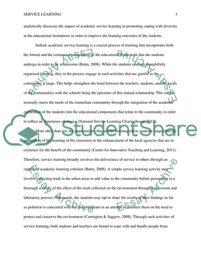 Benefits of Service-Learning to Teachers and Students