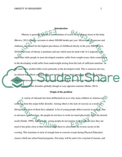 Obesity in Mississippi