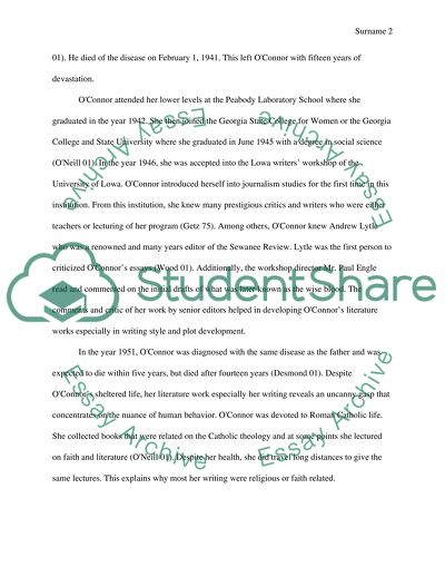 Flannery OConnors Literature Work