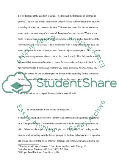 Law of Contract: Jatinder and Riz