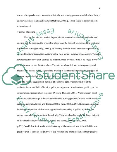 Comparison of Nursing Theories