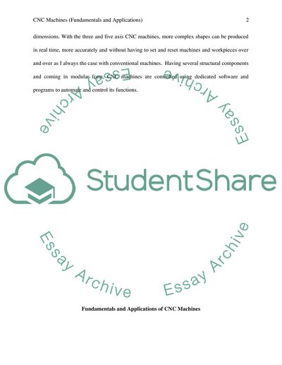 Fundamentals and Applications: Computerized Numerically Controlled Machines