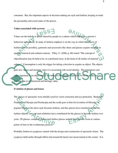 Fashion Glasses and Contact Lenses