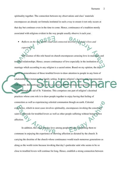 Valentines Catholic Mass ritual