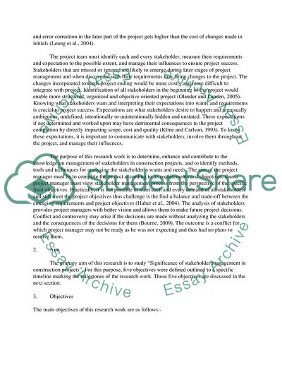 Significance of stakeholder management in construction projects