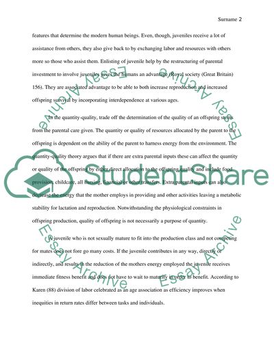 Evolution of Human Parental Care and Recruitment of Juvenile Help