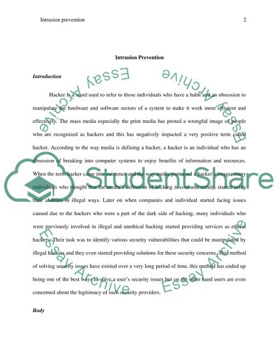 Intrusion Prevention