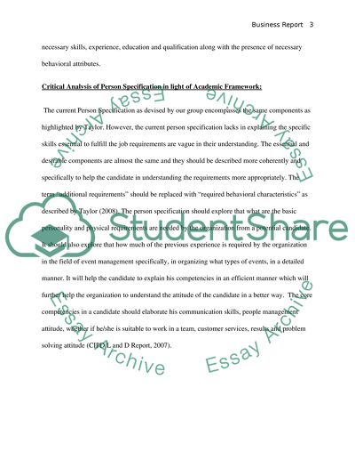 Human Resource Management: Selection and Recruitment Process