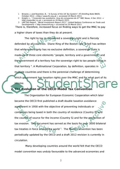 OECD Model Tax Convention