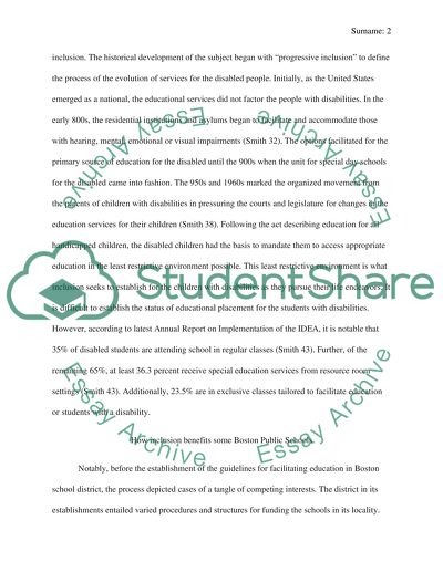 How a Second Grade Special Ed Inclusion Class Will Benefit the Trotter School in Dorchester