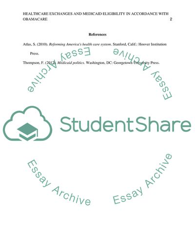 Healthcare Exchanges and Medicaid eligibility