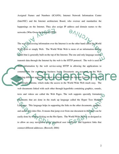 Internet and World Wide Web