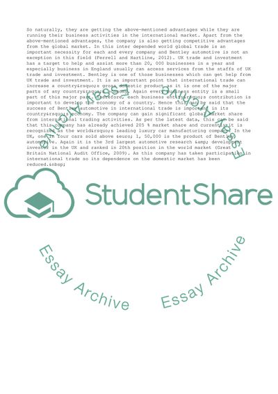 Poster and Briefing Paper on Business Environment