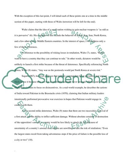 The Competing Perspectives of Nuclear Proliferation