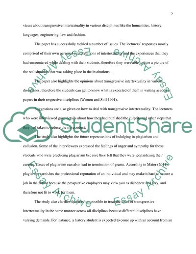 Assessment and Evaluation in Higher Education Local plagiarisms