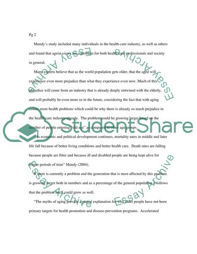 Health Professionals and Ageism