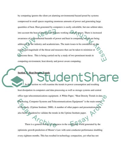 Heat Density Trends in Data Processing