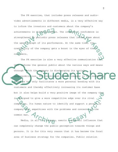 Importance of Public Relations