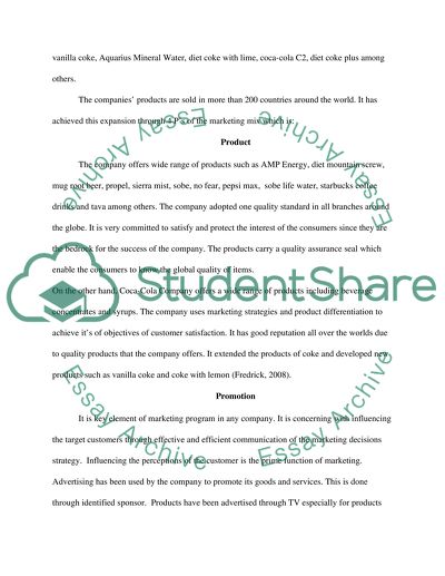 Overview of Pepsi and Coca-Cola Companies