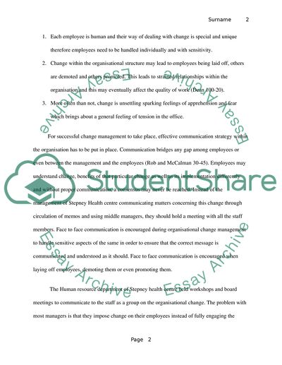 Delivering change (changemanagement)