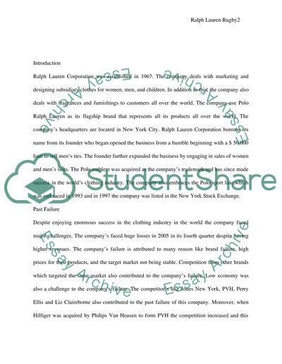 The Reasons of Failure and Now-Discontinued Ralph Lauren Rugby