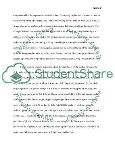 behavior study research paper