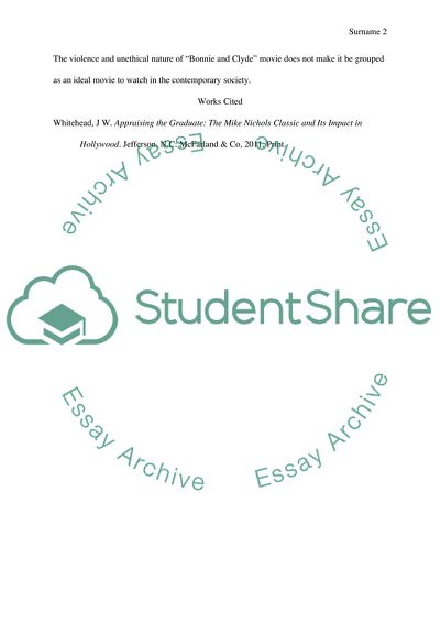 &quot;The Graduate&quot; And &quot;Bonnie and Clyde&quot;