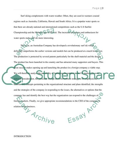 The National Consideration: Foreign Direct Investment Scenario in the US