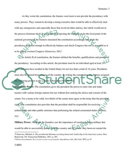 Evolution of the American Presidency