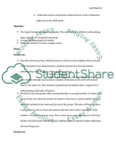 Final project (lesson plan )