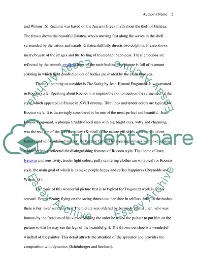 Galatea and the Swing paintings