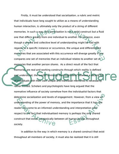 Attempt to Understand Memory