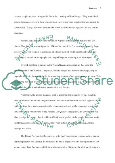 The Piazza Navona, Trevi Fountain and Piazza di Spagna