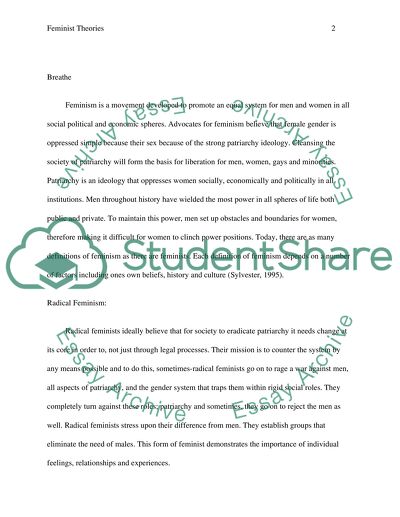 Three Feminist Theories