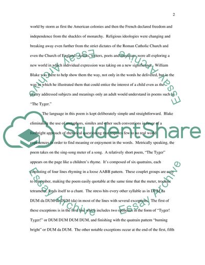 William Blakes The Tyger