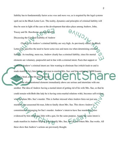 Discussing the Criminal Liability of People