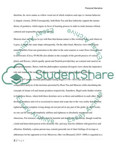 Human Nature in studies of philosophers