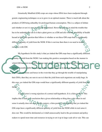 Statistics 401 Mod 3 Case - Hypothesis Testing 1