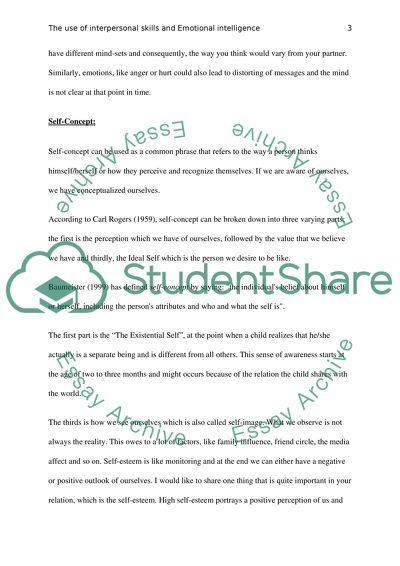 The Use of Interpersonal Skills and Emotional Intelligence