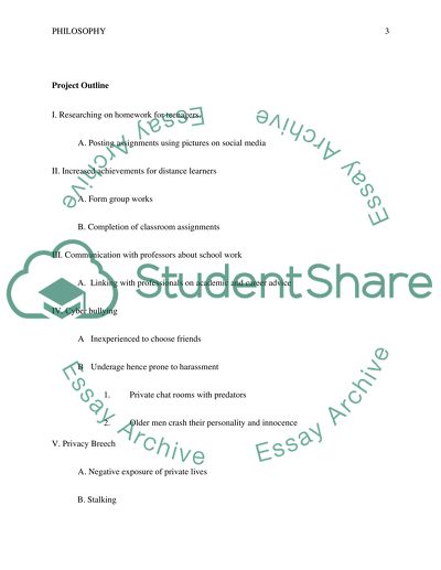 Project Proposal & Outline Essay Example | Topics and Well Written