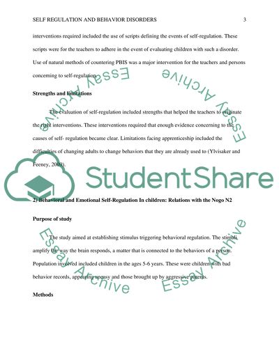 Self Regulation Skills Apprenticeship for Children with Hyperactivity