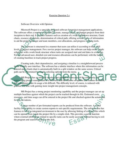 Software Overview with Opinion