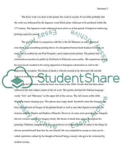 Works of art by two differant artists i saw at the Getty Museum